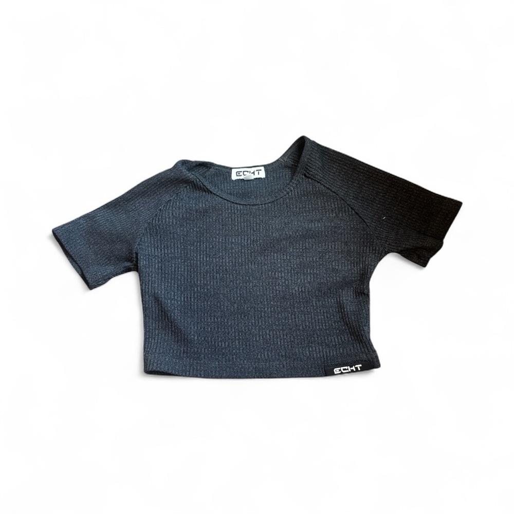 ECHT Charcoal fitted crop